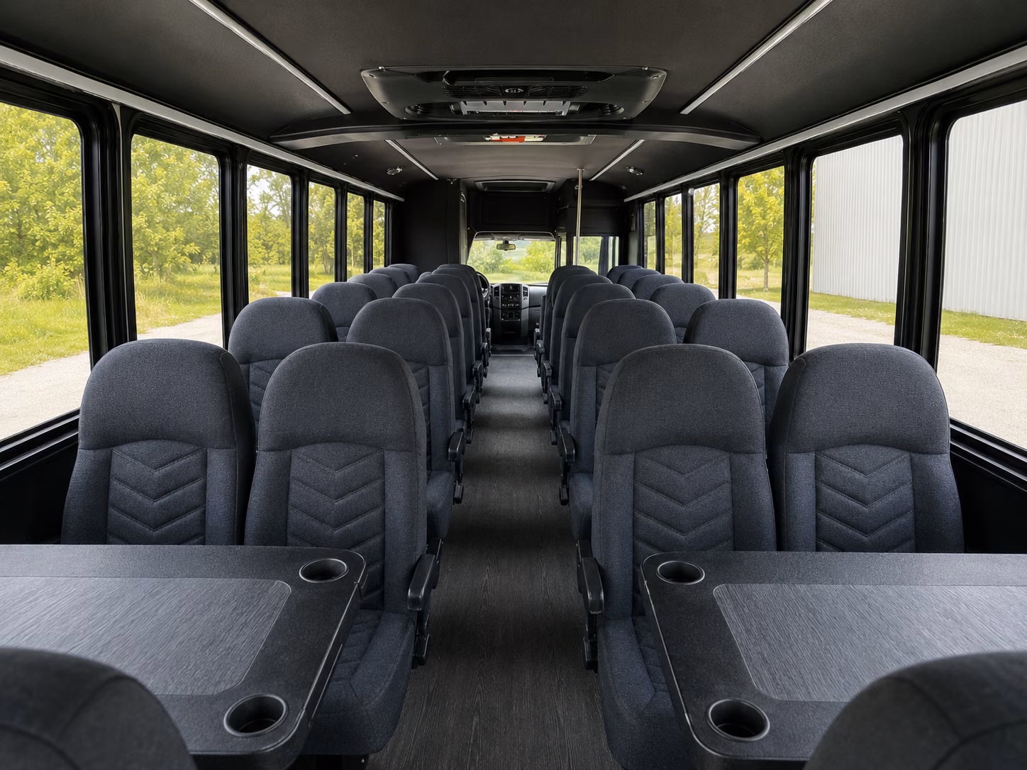 palo alto 15 passenger minibus inside