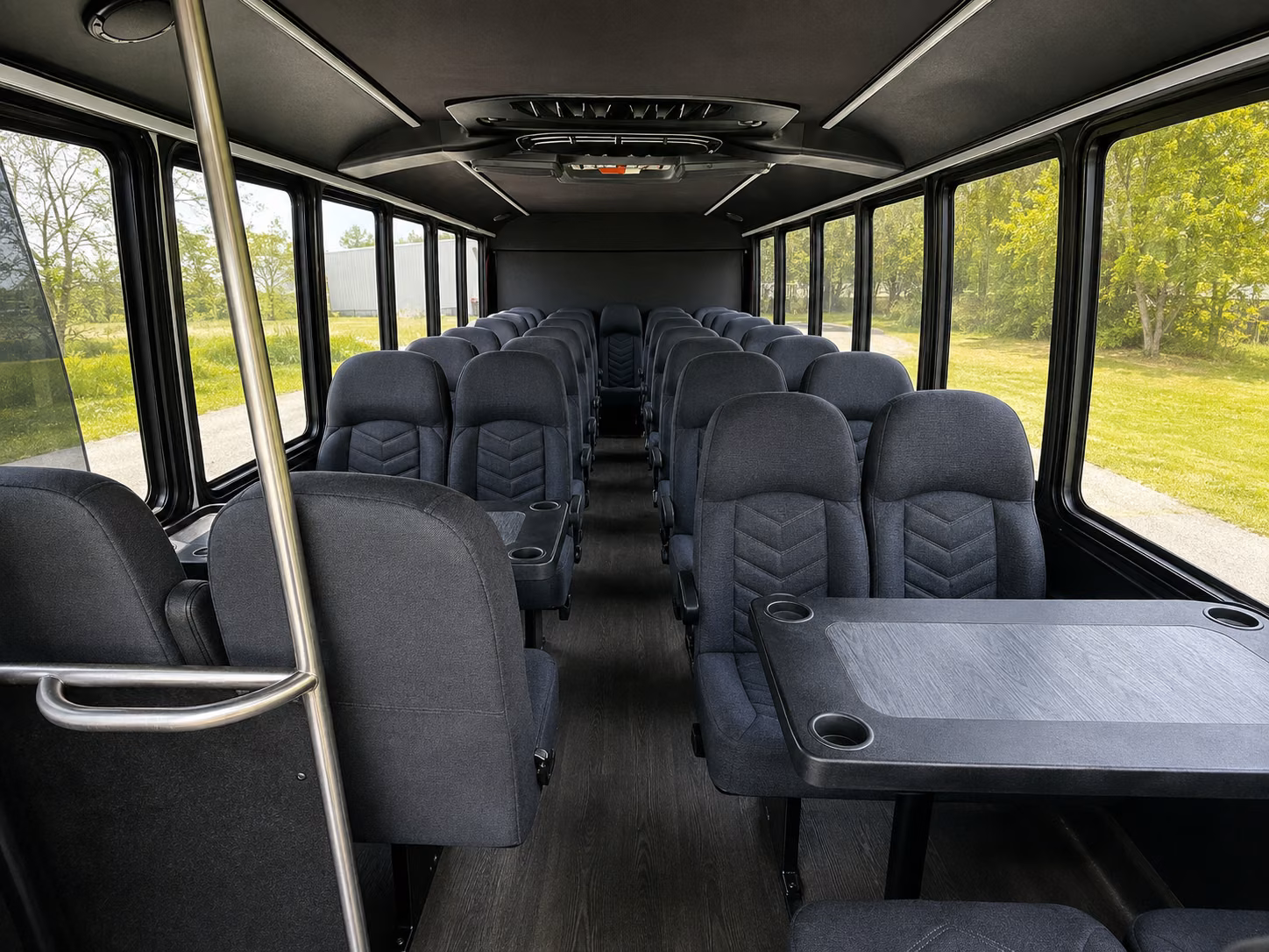 palo alto 18 passenger minibus inside