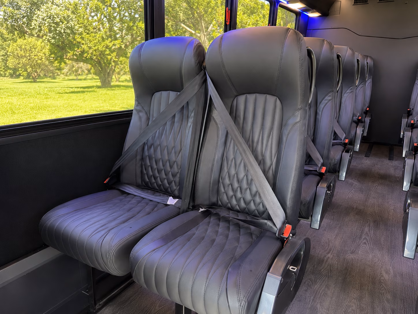 palo alto 20 passenger minibus interior