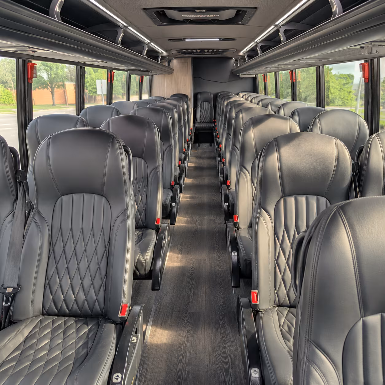 palo alto 25 passenger minibus interior