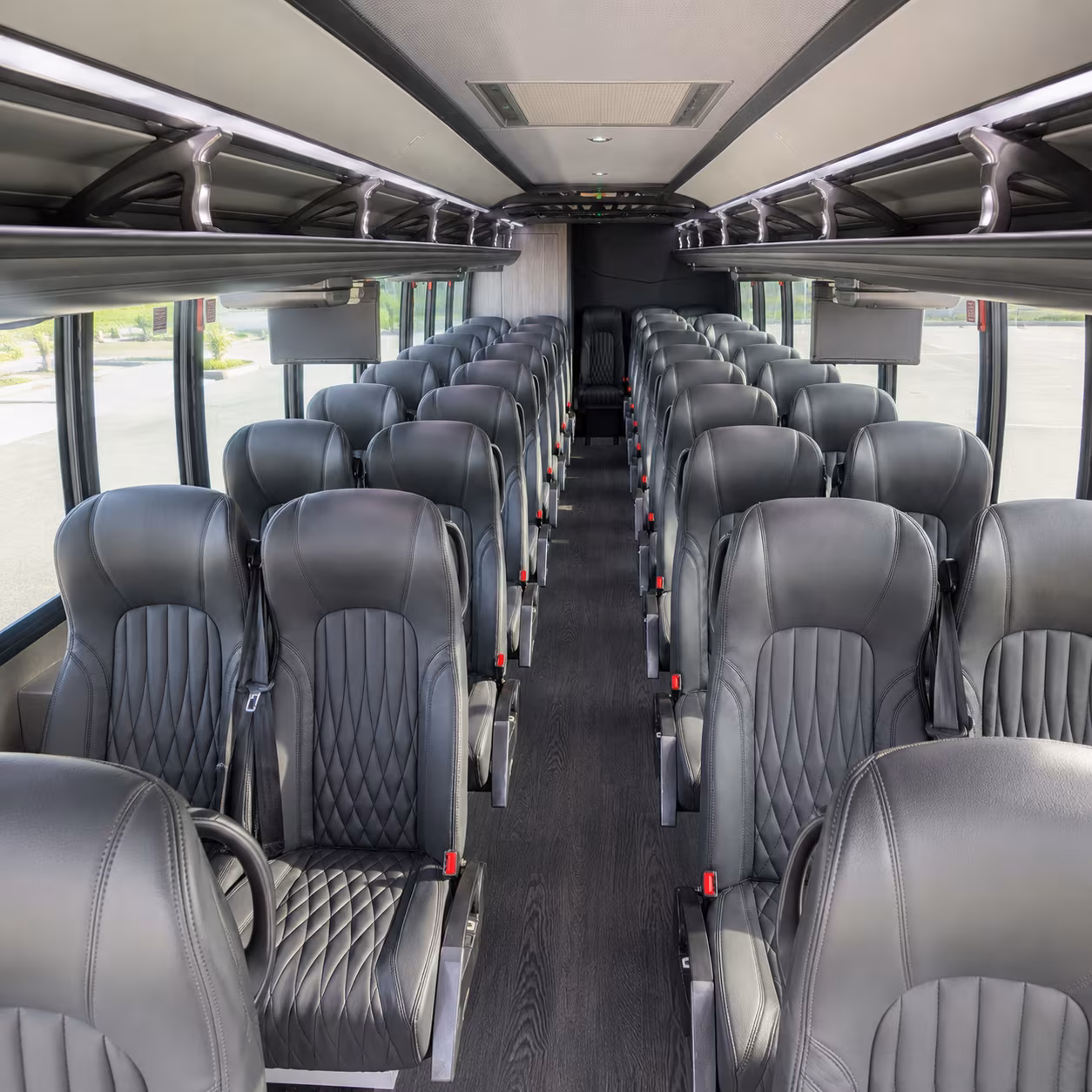 palo alto 28 passenger minibus inside