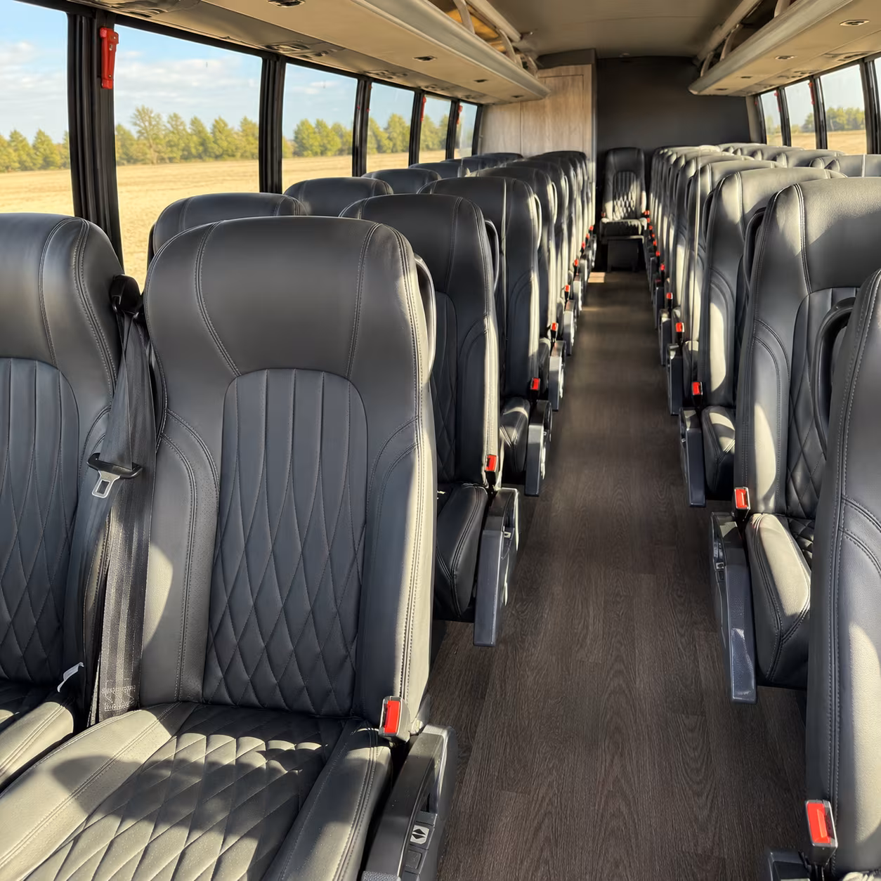 palo alto 35 passenger minibus inside