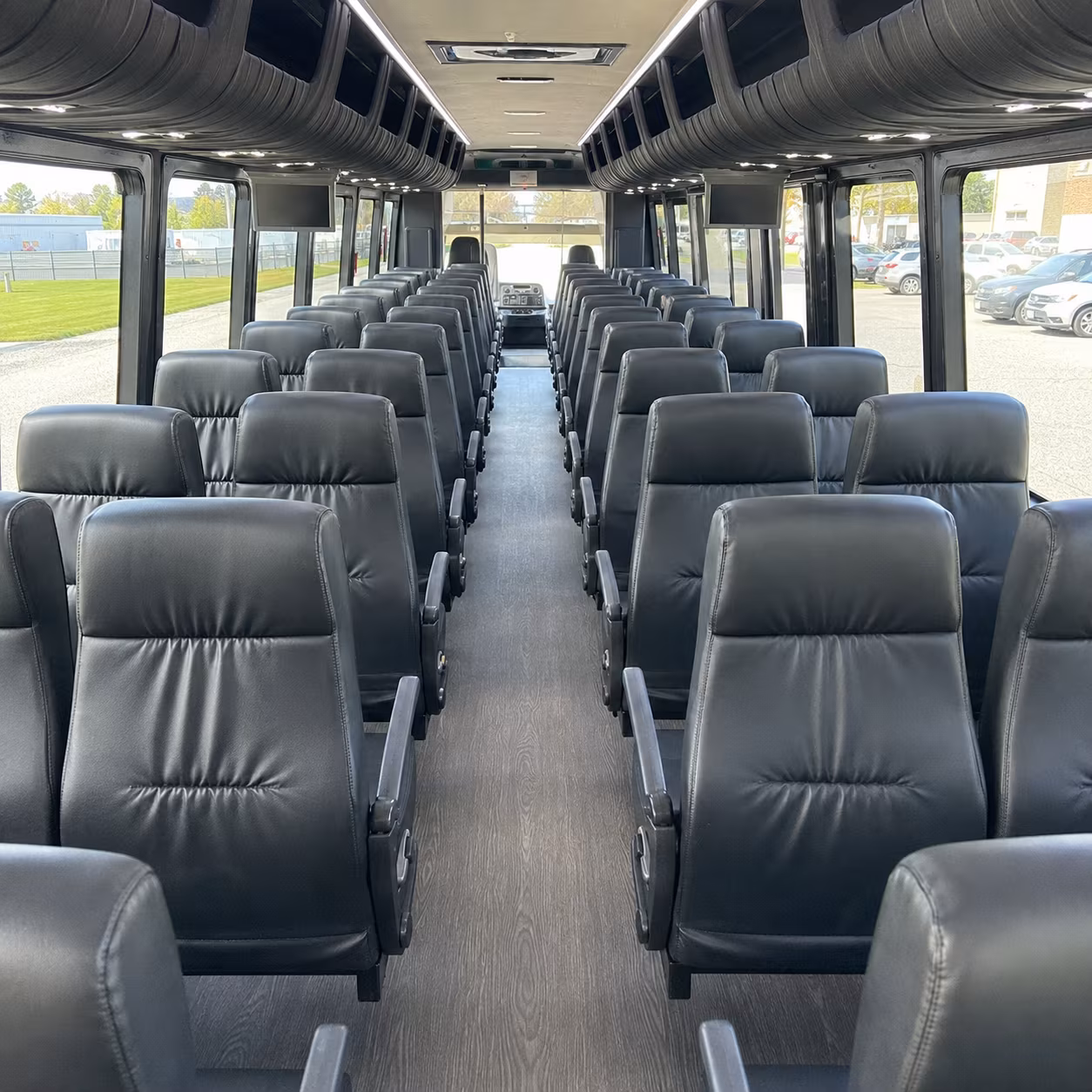 palo alto 35 passenger minibus interior