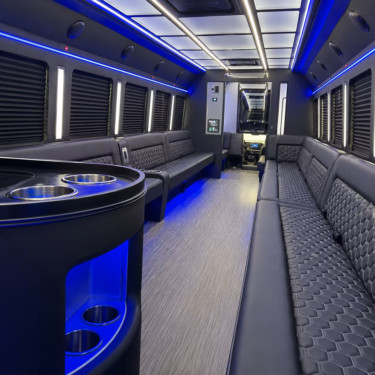 palo alto party bus inside