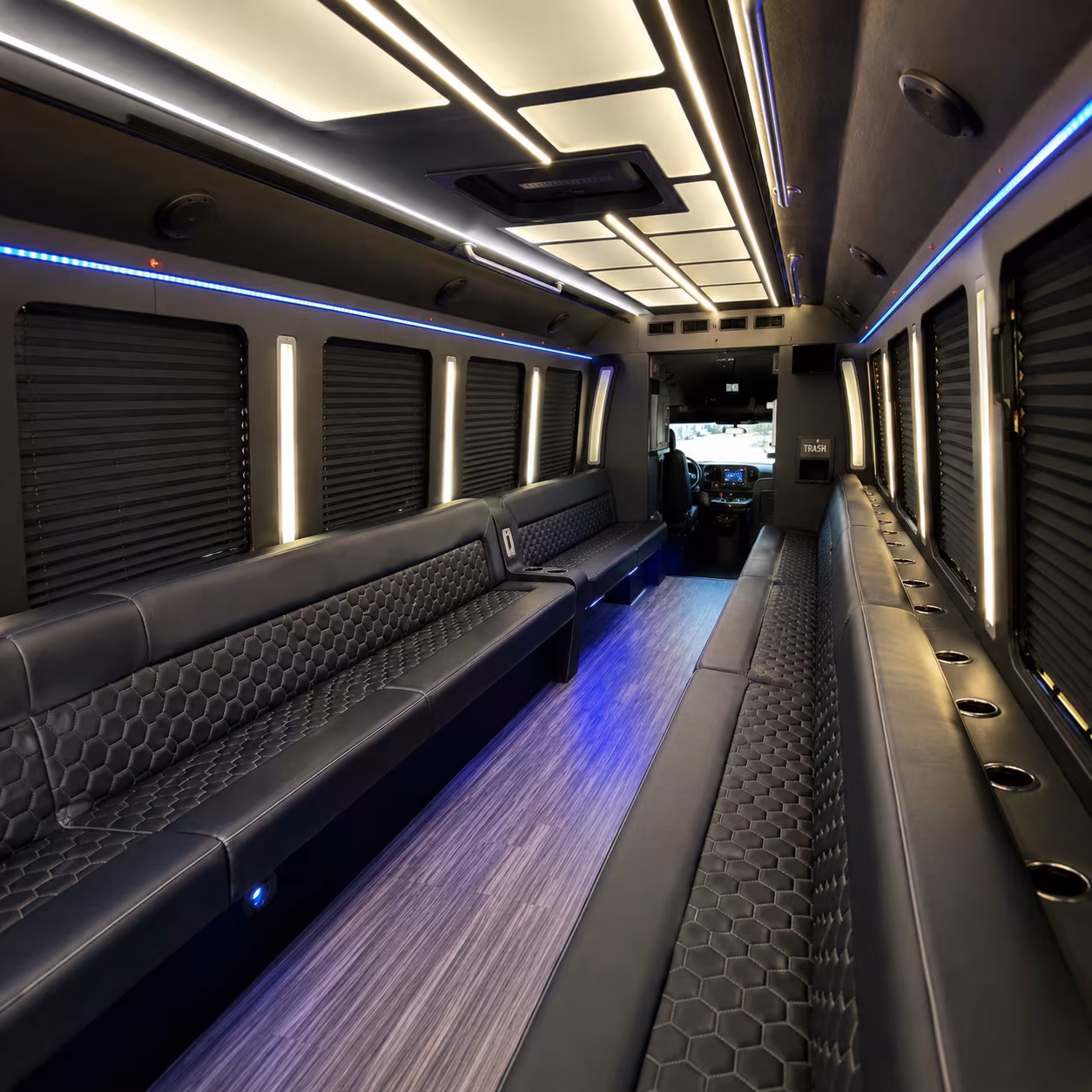 palo alto party bus interior